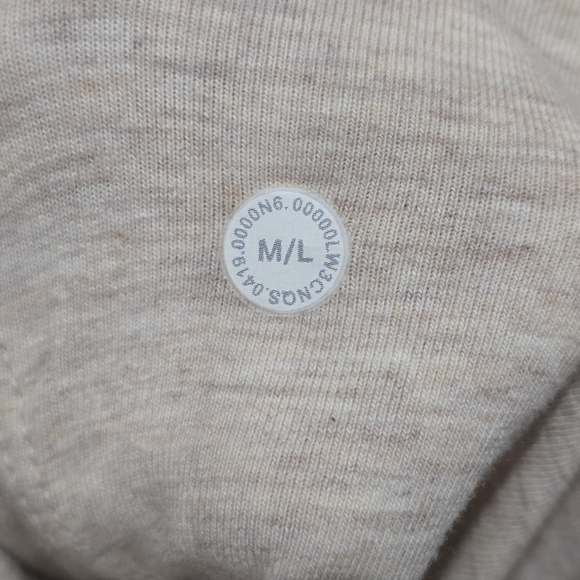 Lululemon Tan Women's Sweater With Kangaroo Pocket And Hoodie Size M/L - Picture 3 of 4